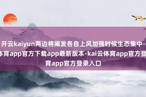 开云kaiyun两边将阐发各自上风加强时候生态集中-kai云体育app官方下载app最新版本-kai云体育app官方登录入口